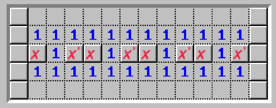 逻辑电路.线(x的状态可以向右传递)