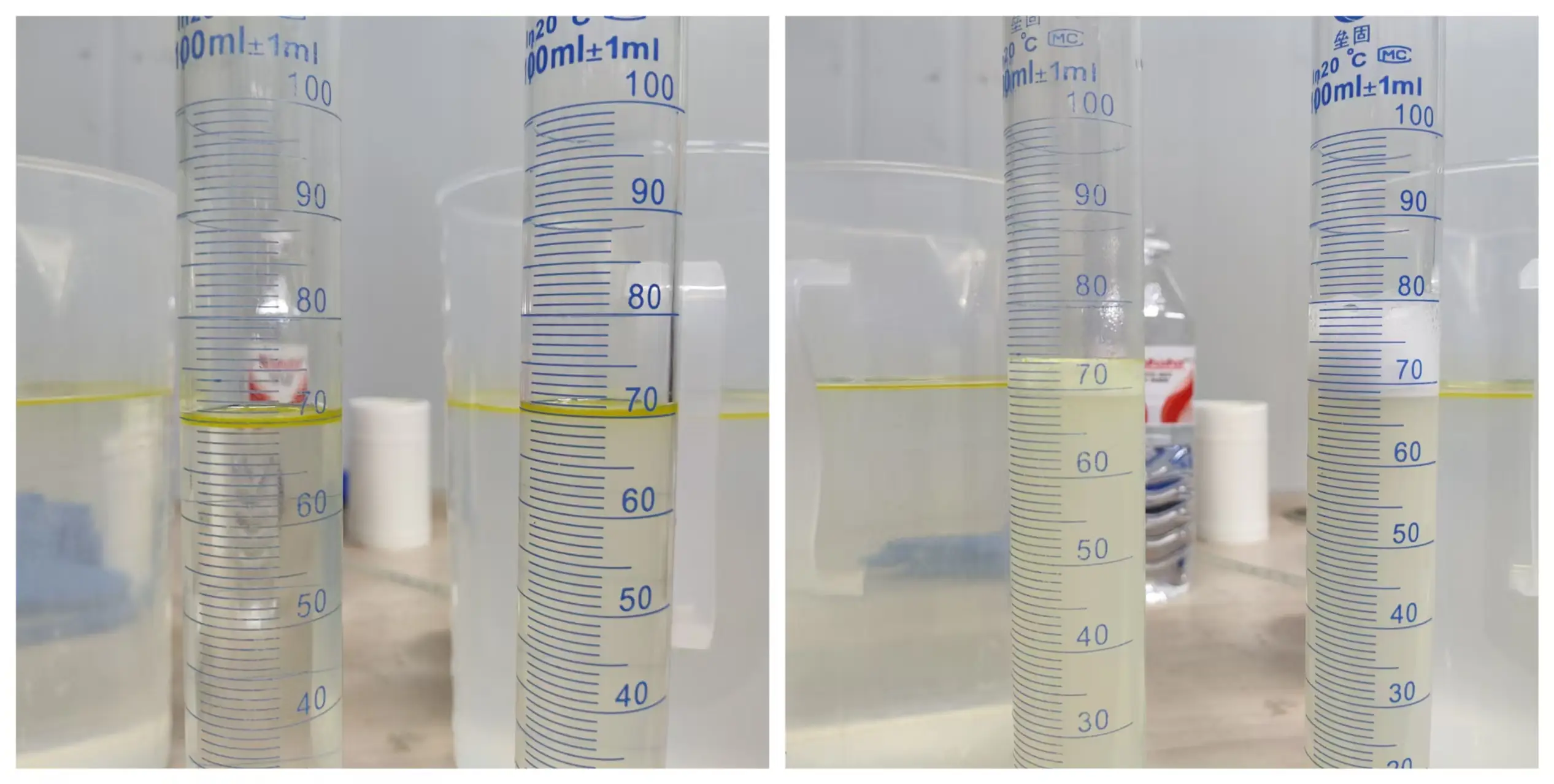 新旧清洗剂对比（30℃左右）